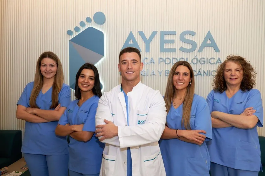 Equipo de podólogos en Clínica Ayesa Bilbao